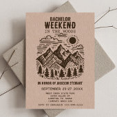 Invitation Camping Bachelor Party