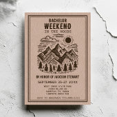 Invitation Camping Bachelor Party