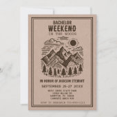 Invitation Camping Bachelor Party (Devant)