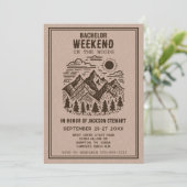 Invitation Camping Bachelor Party (Debout devant)