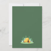 Invitation Camping Bonfire Outdoor Adventure Anniversaire (Dos)