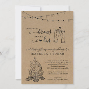 Invitation Camping & Brews Avant de faire Fête des mariées Co