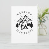 Invitation Camping - Camping Dans Les Tentes (Debout devant)