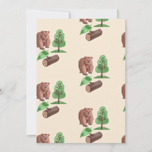 Invitation Camping d'anniversaire (Dos)