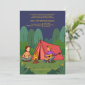 Invitation Camping dans la cour arrière (Debout devant)