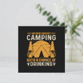 Invitation Camping et boisson (Debout devant)