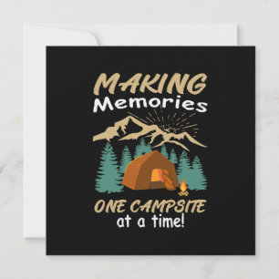 Invitation CAMPING Faire des souvenirs