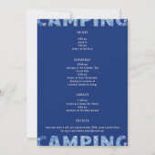 Invitation Camping Glam Denim Diamonds Bachelorette Week-end (Dos)