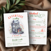 Invitation Camping Glamping Camp 3-Jour 30e Anniversaire Week