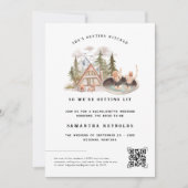 Invitation Camping illustré | Fin de semaine de bachelorette (Devant)