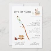 Invitation Camping illustré | Week-end de Bachelorette (Dos)