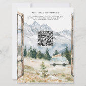 Invitation Camping Montagnes Itinéraire du voyage d'été (Dos)