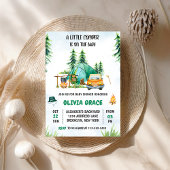 Invitation Camping Mountain Rustic Baby shower Party