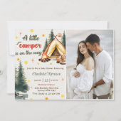 Invitation Camping Mountain Rustic Baby shower Party Photo (Devant)