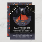 Invitation Camping Outdoor Adventure Camping Fête d'anniversa (Devant / Derrière)