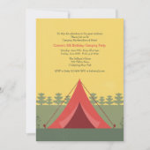 Invitation Camping Red Tent (Devant)