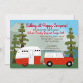 Invitation Camping Red Trailer (Devant)