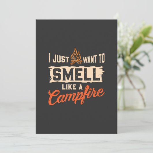 Invitation Camping - Sentez Comme Un Feu De Campagne (Debout devant)
