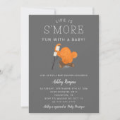 Invitation Camping Smore Fun avec une Baby Shower (Devant)