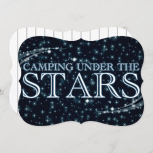 Invitation Camping sous les étoiles