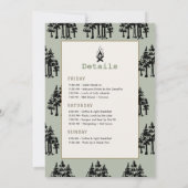 Invitation Camping Tent Mountain Bachelorette Party (Dos)