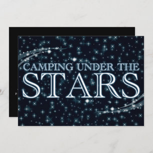 Invitation Camping Under the Stars