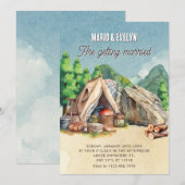 Invitation Camping wedding (Devant / Derrière)