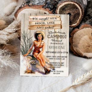 Invitation Camping Week-end Bachelorette