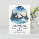 Invitation Campout by the Forest Stream Anniversaire (Debout devant)