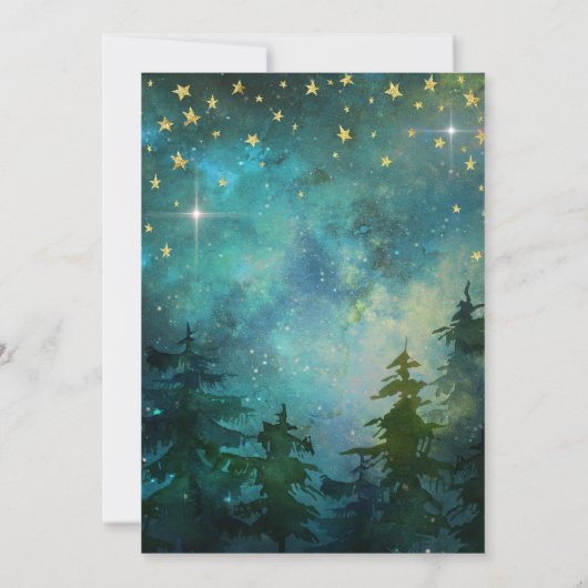 Invitation Campping Night Forest Wilderness (Dos)