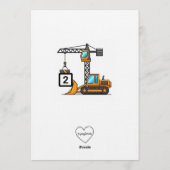 Invitation Can You Dig It, Construction 2nd Birthday (Dos)