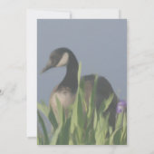 Invitation Canada Goose Iris Art Nature Party (Dos)