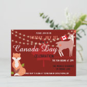 Invitation Canada Jour Celebration Invite Independence (Debout devant)