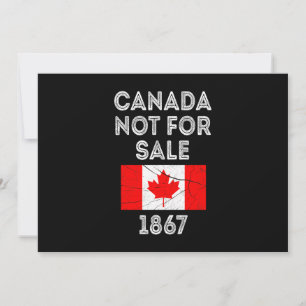 Invitation Canada non à vendre - Fière et patriotique