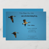 Invitation Canadian geese (Devant / Derrière)