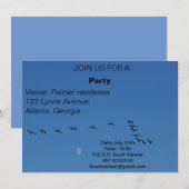 Invitation Canadian geese (Devant / Derrière)