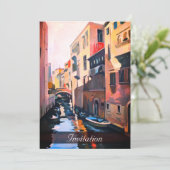 Invitation Canal de Venise (Debout devant)