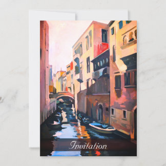 Invitation Canal de Venise