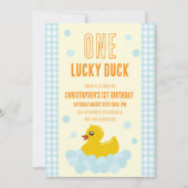 Invitation Canard 1er anniversaire (Devant)