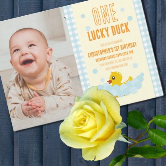 Invitation Canard 1er anniversaire