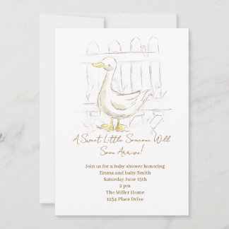 Invitation Canard de conte de fées