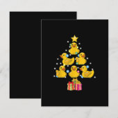 Invitation Canard en caoutchouc arbre de Noël Duckie Quack No (Devant / Derrière)