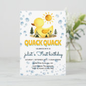 Invitation canard jaune canard 1er canard en caoutchouc invit (Debout devant)