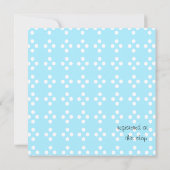 Invitation Canard pointu en bleu (Dos)