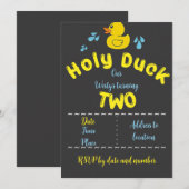 Invitation Canard Sacré 2 (Devant / Derrière)