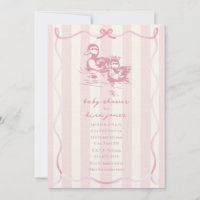 Canards Bow Bow Doodle Baby shower rose