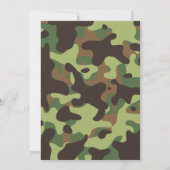 Invitation Canards, Camions et seaux à huit points Cerfs Bébé (Dos)