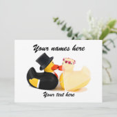 Invitation Canards de mariage 4 (Debout devant)