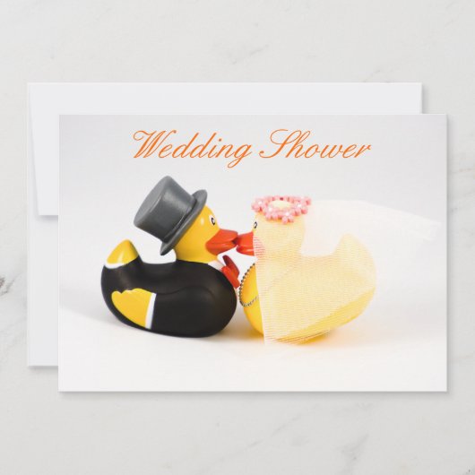 Invitation Canards de mariage - Salle de mariage (Devant)