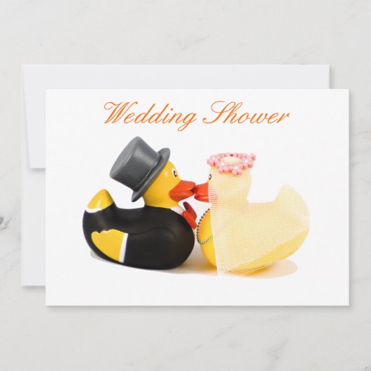 Invitation Canards de mariage - Shower de mariage (Devant)